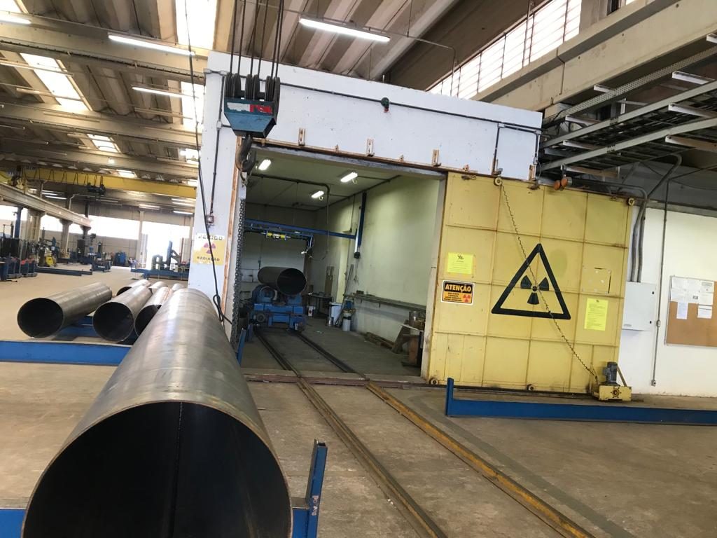 Bunker de radiografia da base da CB Inspeções em Campos dos Goytacazes